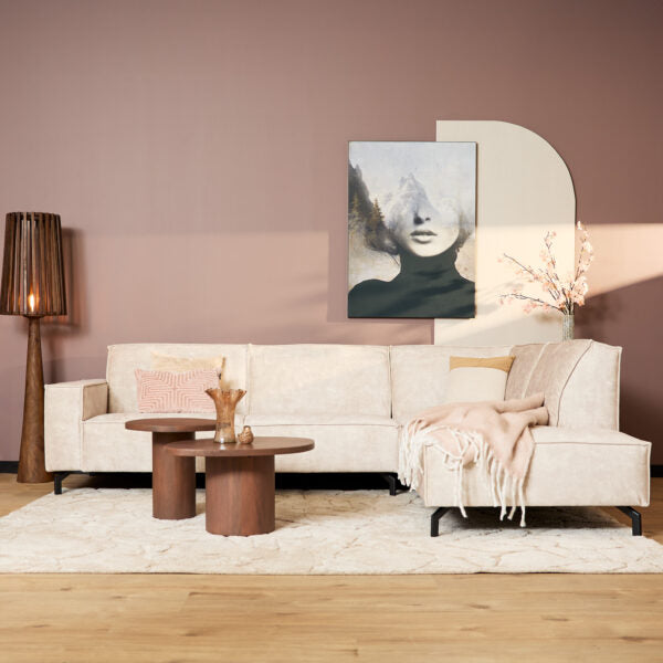 Floris Beige Velvet